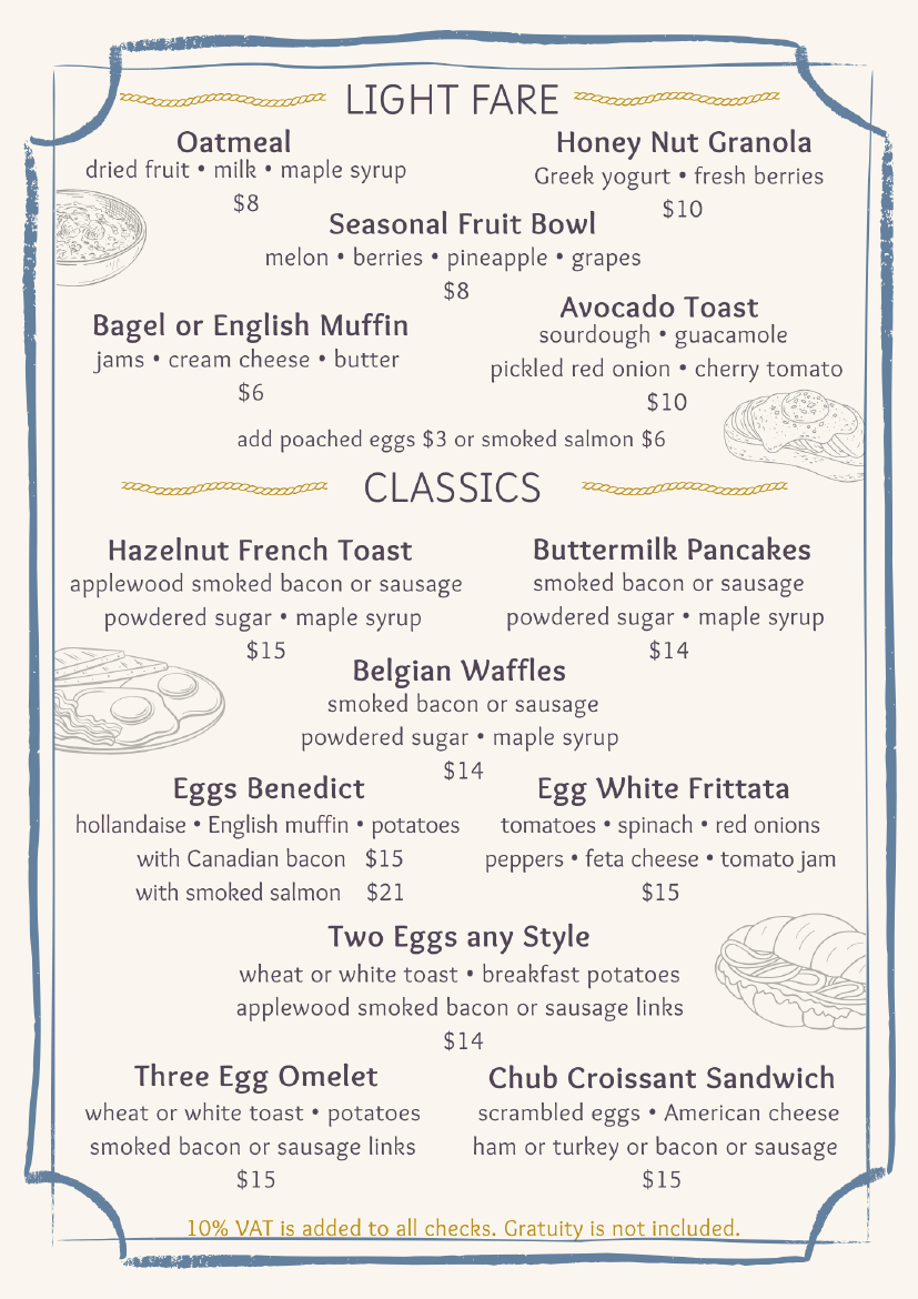 Breakfast Menu — page 2