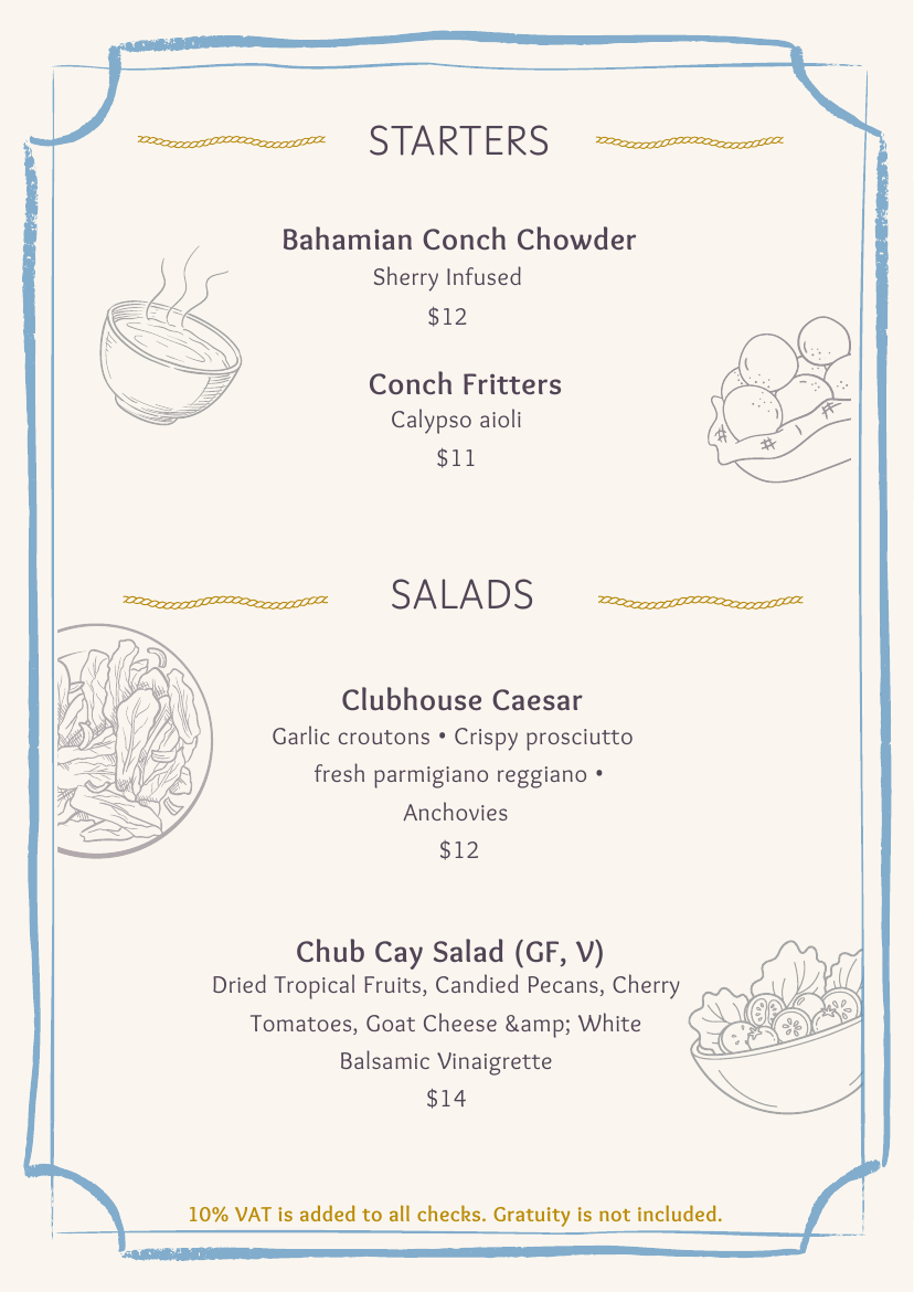 Dinner Menu — page 2