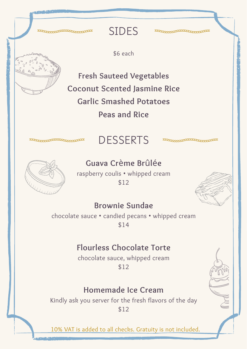 Dinner Menu — page 4